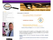 Tablet Screenshot of abcperitosjudiciales.com